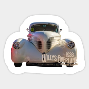 1938 Willys Overland 2 Door Sedan Sticker